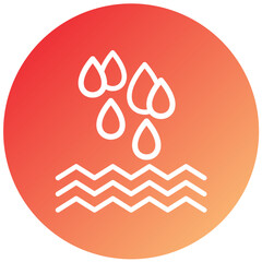 Vector Design Water Drops Icon Style
