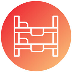 Vector Design Bunk Bed Icon Style