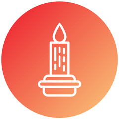 Obraz premium Vector Design Scented Candle Icon Style