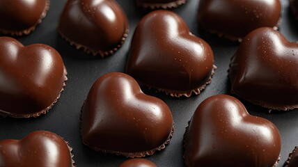 Obraz premium Chocolate Heart Isolated on White Background