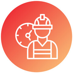 Vector Design Working Hours Icon Style