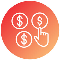 Vector Design Pay Per Click Icon Style