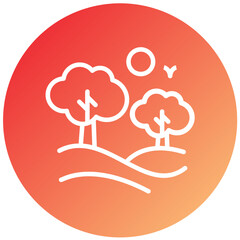 Vector Design Forest Icon Style