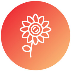 Vector Design Flower Icon Style