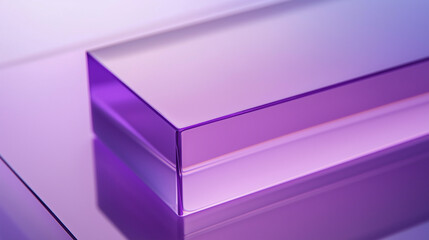abstract purple background with cubes, glass cube