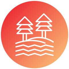Fototapeta premium Vector Design Lake Icon Style