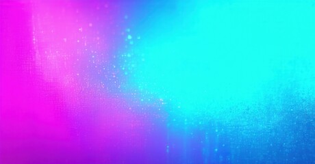 High energy neon gradient background electric cyan shifting magenta fine grainy noise texture layered geometric depth dynamic glowing accents bright colorful design