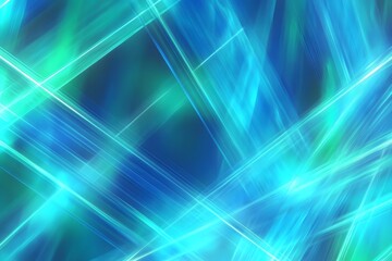 Dynamic Energy: This image showcases a mesmerizing interplay of light, with a dynamic blend of vibrant blue and green hues, suggesting energy and movement. 