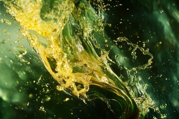 Fototapeta premium Algae cooking oil: a sustainable and nutritious alternative for healthy cooking options