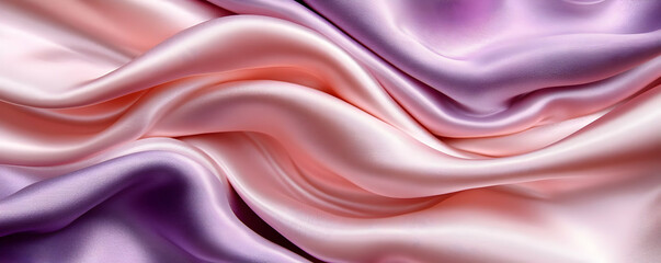 Obraz premium Pink purple silk fabric texture. Background design