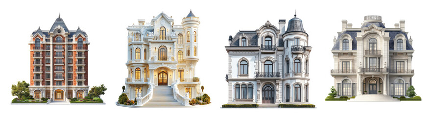 Elegant Architectural Designs of Various Residential Buildings