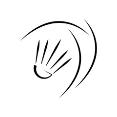 shuttlecock illustration design