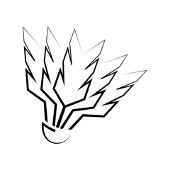 shuttlecock illustration design
