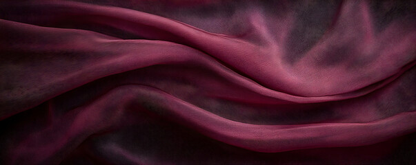 Draped burgundy fabric texture