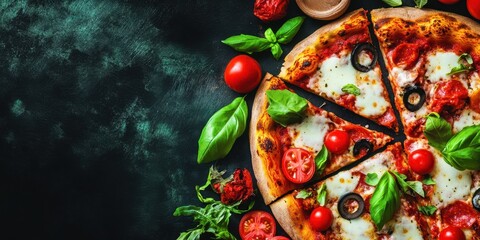 Fototapeta premium Rustic Salami Banner