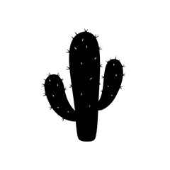 Cactus Silhouette: A minimalist silhouette of a cactus, a symbol of the desert, standing alone, stark and defined. It's a graphic, bold statement, representing endurance and arid beauty.