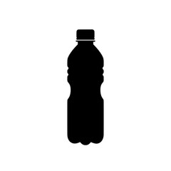 Silhouette of a water bottle: A sleek, minimalist silhouette of a water bottle, conveying simplicity and hydration, perfect for design elements.