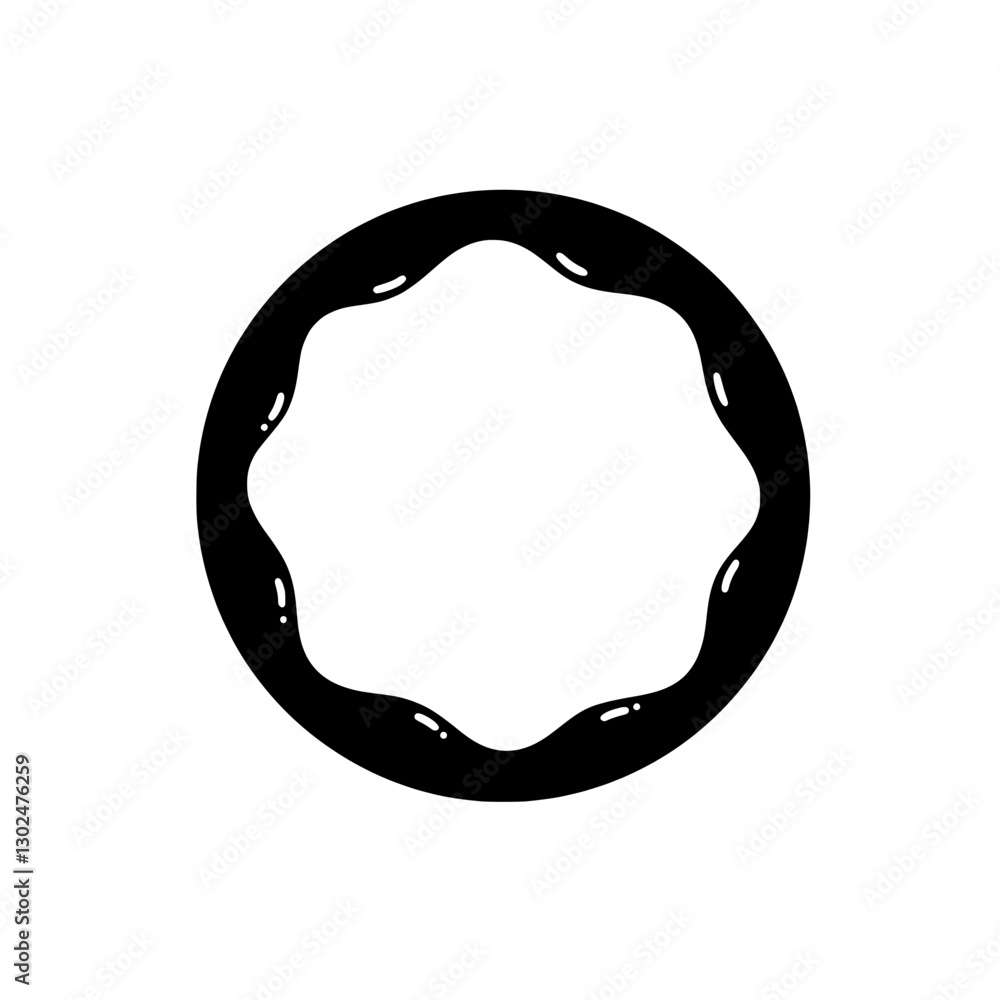 Poster abstract ring: a visually captivating abstract design featuring a stylized ring. the artwork plays w