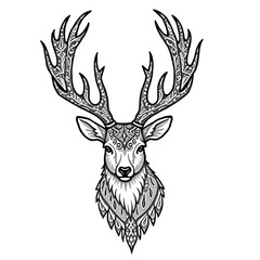 deer head vector