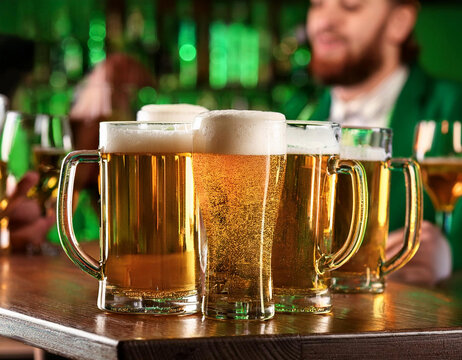 soir&eacute;e dans un bar pour la Saint-Patrick