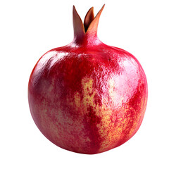 "Ultra HD, hyper-realistic, detailed image of a ripe pomegranate with rich ruby hues and intricate natural textures