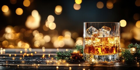 Obraz premium Whiskey Banner