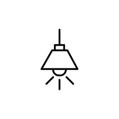 Lamp line icon