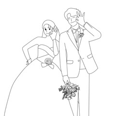 bride and groom