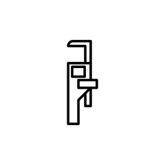 Wrench line icon
