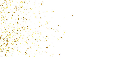 "Golden and Black Glimmering Dots Floating Softly and Elegantly in the Air,
Creating a Mesmerizing Scene on a Crisp White Canvas, Filling the Space with Opulence and Elegance Perfect for Any High-End 