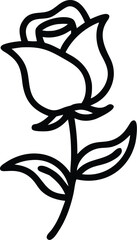 Fire extinguisher icon, minimalist line drawing, black and white, safety equipment, simple design, outline style, emergency tool, vector graphic, clean lines, industrial symbol, protective gear, compa © stocklancer