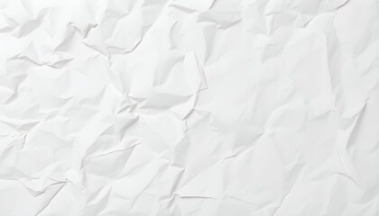Obraz premium Crumpled white paper texture, high detail, creased surface, wrinkled paper background, soft shadows, minimalist composition, macro photography, subtle gradients, monochromatic
