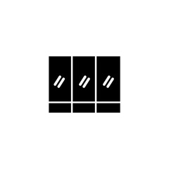 Fototapeta premium Glass Wall glyph icon