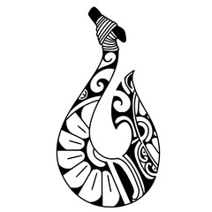 Hawaiian fish hook tattoo design.