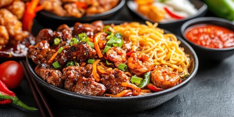 Fototapeta premium Asian Food Banner