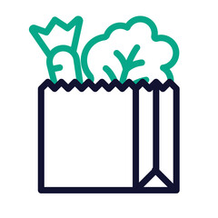 Vegetables in Shopping Bag Packaging. tree in a box. vector illustration of a tree. vector illustration of a tree in a box. vector illustration of a gift