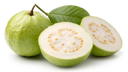 Guava fruit (Amrood/Amrud/Peru) isolated.