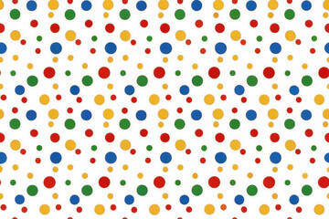 Fototapeta premium Colorful polka dot pattern background. (2)