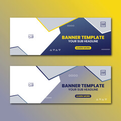 abstract landscape banner design template vector illustration