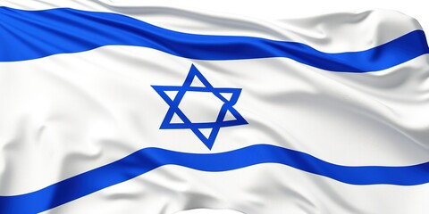 Dynamic Israel Flag Animation in Wind