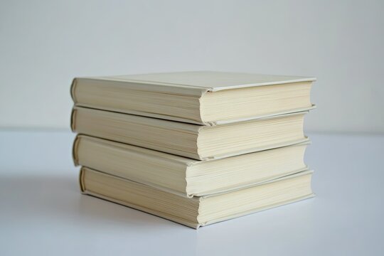 Clear Pixel Image of Thick Books Isolated on a White Surface
