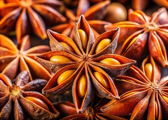 Star Anise Close-up - Aromatic Spice Detail