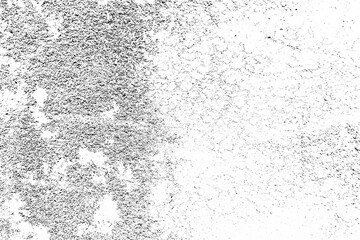 Grunge Moss Texture on Transparent Background for Overlay Effect