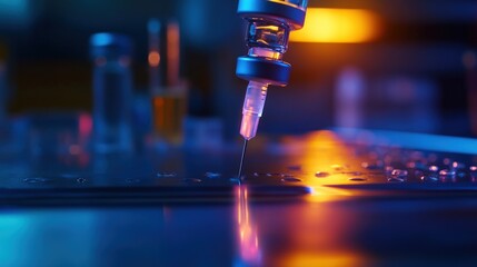 Medical injection in lab