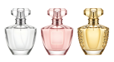 Elegant Perfume Bottles Luxury Fragrance Collection Design Pink Gold Silver rich item life women    