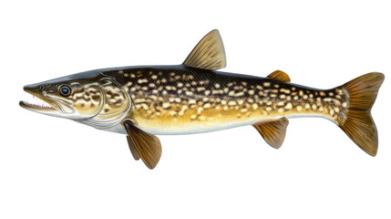 Naklejka premium trout on white background