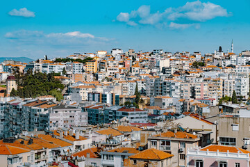 Izmir - February 22, 2022: A view from Konak, izmir.