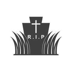 Gravestone icon vector illustration