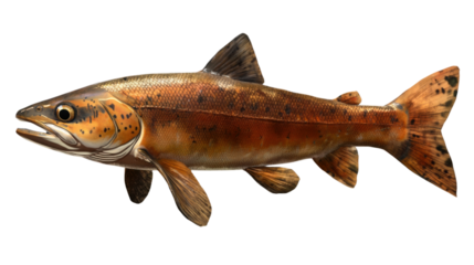 black goose fish on a white background