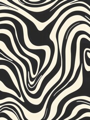 A wavy, abstract pattern composed of curved lines that intertwine and flow harmoniously.